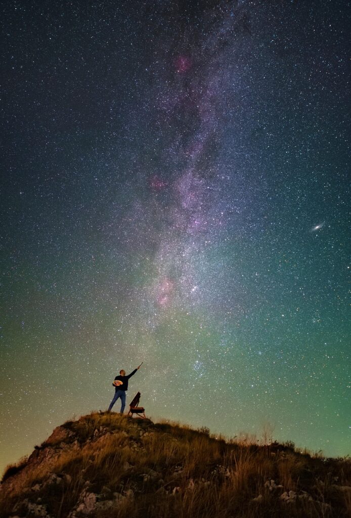 stars, night, starry sky, milky way, art, paint, creative, milky way, creative, creative, creative, creative, creative